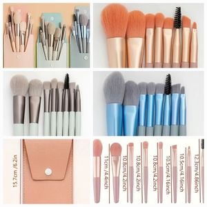 8 PC. Makeup Brush Kits in button close pouch! Great Stocking Stuffers! 🎁